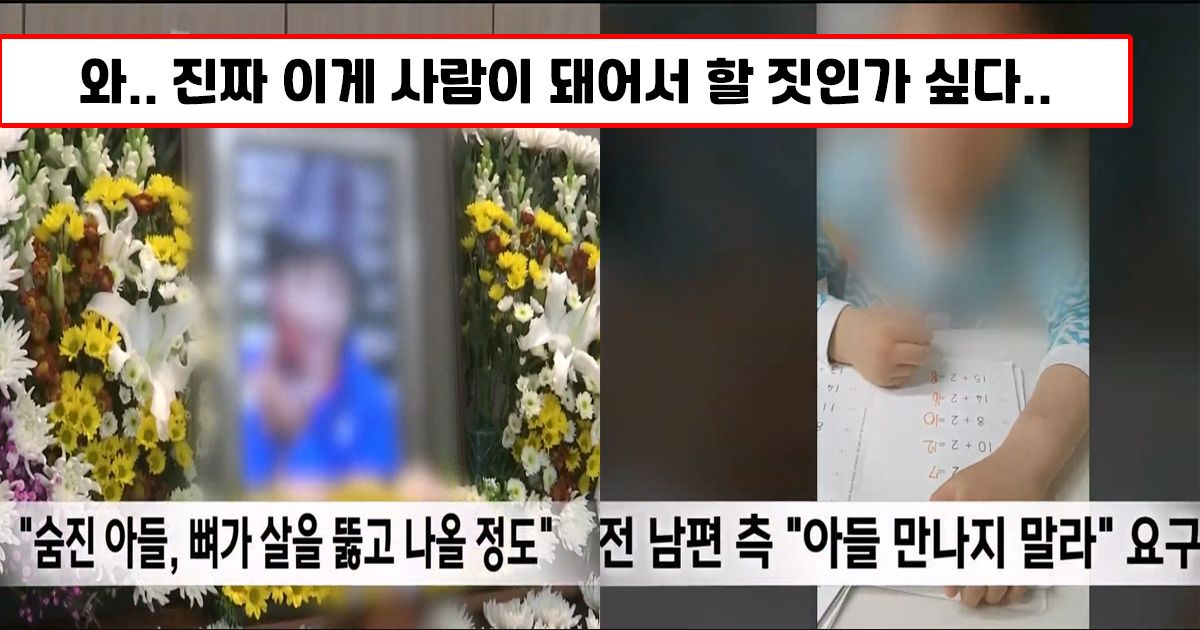 학대로 죽은 11살 아들을 만나지 못했던 친엄마