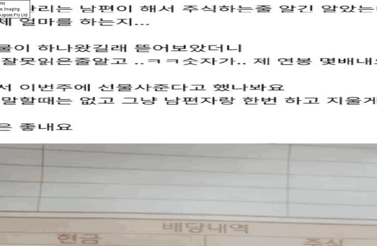 주식하는 남편의 상상을 초월하는 주식배당금 금액 수준ㄷㄷ