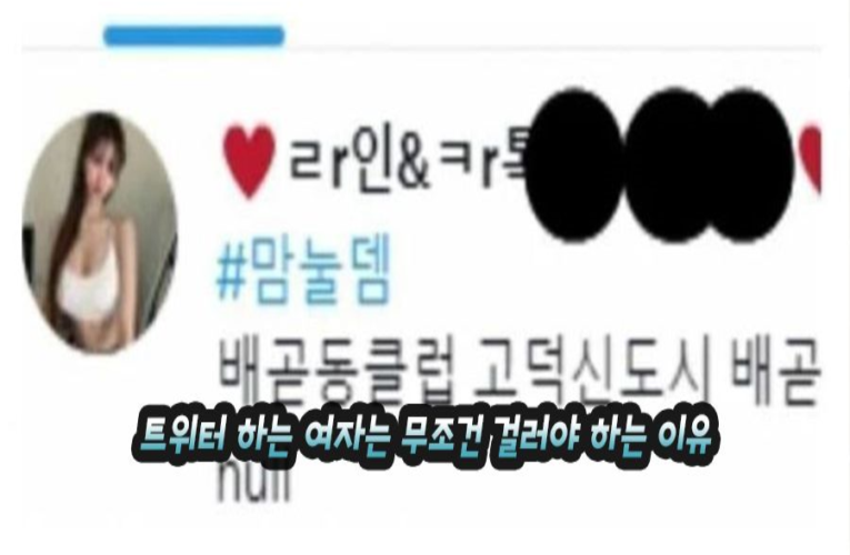 트위터 하는 여자는 무조건 걸러야 하는 이유