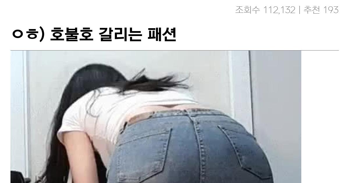 ㅇㅎ) 호불호 갈리는 패션