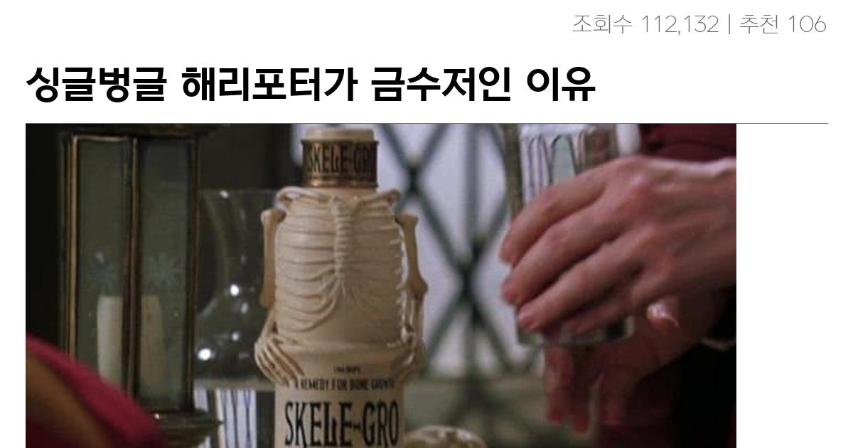 싱글벙글 해리포터가 금수저인 이유